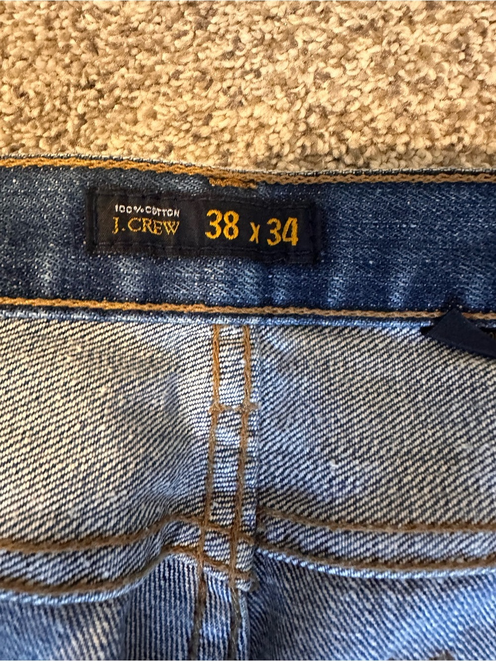 J. Crew Men's Straight-Leg Denim Jeans in Blue Wash - Picture 3 of 5